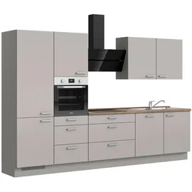 Nobilia Küchenzeile Touch II 330 cm grau