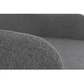 miliboo Design-Bürosessel Stoff Anthrazitgrau