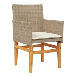 vidaXL Gartenstuhl 54 x 62 x 27 cm beige 2 St.