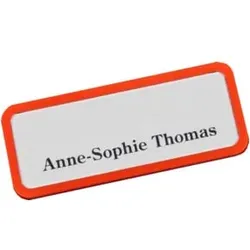 Eichner Namensschild magnetisch 81 x 33 mm Orange