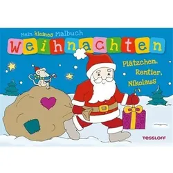 TESSLOFF 978-3-7886-3810-8 Mein kl. Malbuch. Weihnachten. Plätzchen,Rentier,Nikolaus