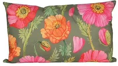 Kissen Outdoor 30x50cm Poppies
