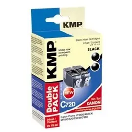 KMP C72 kompatibel zu Canon PGI-520BK schwarz 2er Pack (1508,0021)