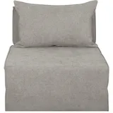 Miliboo Schlafsessel, Grau, Textil, 64x95x70 cm, Wohnzimmer, Sessel, Schlafsessel