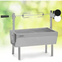 Klarstein 2-in-1 Rotisserie Grill Mini silber