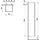 Laufen Meda Hochschrank 35,3 x 165 x 33,5 cm Cappuccino Glas/MDF