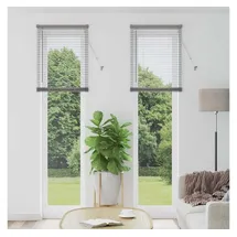 vidaXL Balkenjalousie 220 x 55 cm Silber