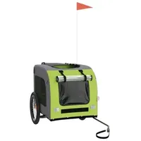 vidaXL Hundeanhänger grün/grau 2023