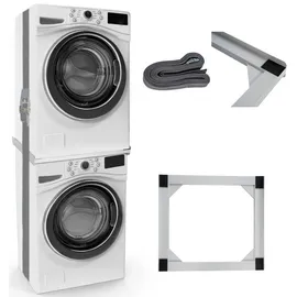 deluke Verbindungsrahmen für Waschmaschine/Trockner EDEO, 60 cm Breit, Metall