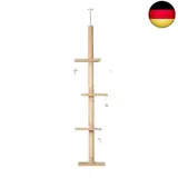 Runesol verstärkter Kratzbaum deckenhoch, 245-288 cm hoher Katzenbaum mit