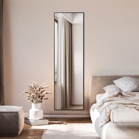BD-Baode Standspiegel Ganzkörperspiegel Schwarz 140x40cm für Wohnzimmer oder Ankleidezimmer