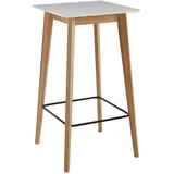 Wohnling Bartisch 60 x 110 x 60 cm Weiß/Eiche
