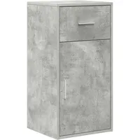 VidaXL Grauer Stauraum Schrank Beton Grau Holzwerkstoff, Betonfurnier