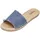 Espadrij l’originale Espadrij L'ORIGINALE Pantoletten PLAGE LINEN dusty blue, Größe:39 EU - 39 EU