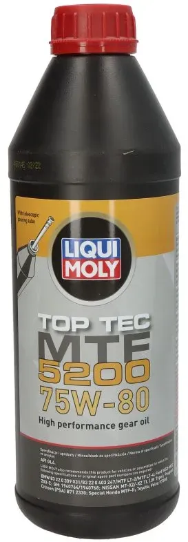 Aceite de transmisión LIQUI MOLY 20845 TOP TEC MTF 5200 75W80 1L