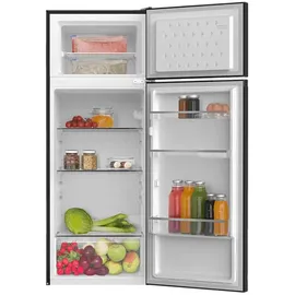 Amica DT 374 160 S Kühl-Gefrierkombination (211 l, 1440 mm hoch, Schwarz-Inox)