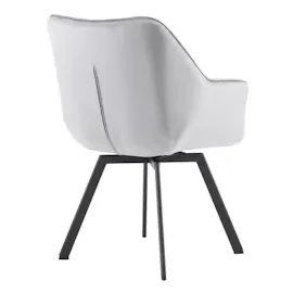 CLP 2er Set Esszimmerstuhl Jordi Samt dunkelgrau