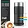 Arendo Frühstücks-Set Wasserkocher 1,7 l Schwarz