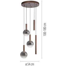 Paul Neuhaus Bowl, Pendelleuchte, LED, 2285-23,