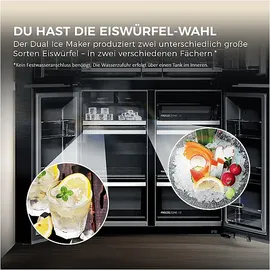 Haier HCW99F18DHMB Multi Door (700 l, 1825 mm hoch, Schwarz)