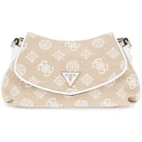 GUESS Beyza Flap Shoulder Bag White Logo - Einheitsgröße