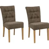 Home Affaire »Queen«, (Set), 6 St., Feinstruktur, Esszimmerstuhl mit Knopfheftung, 2er, 4er oder 6er-Set