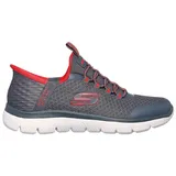 SKECHERS Summits High Range Kinder Grau/Charcoal/Lime 29