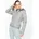 Damen-Steppjacke mit Kapuze Grün L