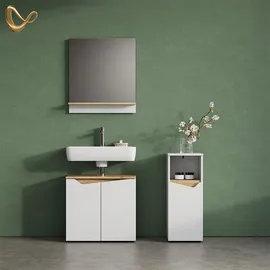 livinity® Timavo Midischrank 30 x 74,5 x 35 cm Weiß
