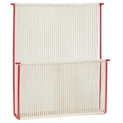 Hübsch - String Wall Magazine Holder Red/White