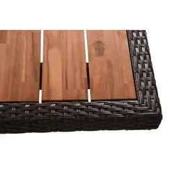 Garden Pleasure Braga Set 7-tlg. Grau/Braun/Schwarz