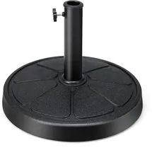 Costway Schirmständer Metall 14 kg Schwarz