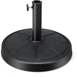 Costway Schirmständer Metall 14 kg Schwarz