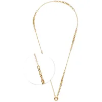 LEONARDO Halskette Clip & Mix Suzanne Gold Edelstahl 80-81,3 cm