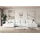 altdecor Eckcouch Polyester 6-Sitzer Weiß