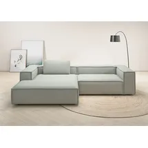 Home Affaire Ecksofa HOME AFFAIRE "Watertown, modernes XXL L-Form, 306 cm breit", silber, B:306cm H:68cm T:191cm, 100% Polyester, Sofas, Ecksofa, Großzügiges Lounge-Sofa mit viel Platz für die Familie