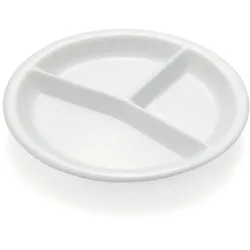 WAS Germany - Abteilteller Hamburg System Set 3-teilig, 3-fach Unterteilung, Ø 26 cm, Porzellan