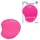 Logilink Mauspad mit Silikon Gel Handauflage, Pink