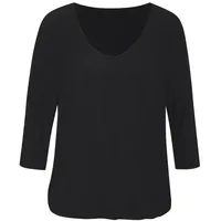 LASCANA 3/4-Arm-Shirt Damen schwarz Gr.32/34