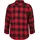 URBAN CLASSICS Checked Flanell Langarmhemd Black / Red 158-164 cm