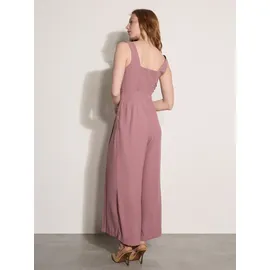 Apricot Jumpsuit "Jumpsuit aus Crêpe", Damen, Gr. S (36), N-Gr, lila, gewebt, Obermaterial: 100% Polyester PES., uni, normal knöchellang, eckiger Ausschnitt, Overalls Jumpsuit, mit weitem Bein