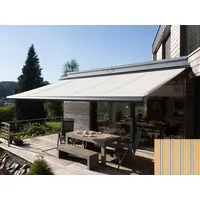 WISMAR Kassettenmarkise Classic S-Compact 250 cm blau/gelb/grau