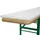 Beautissu Sitzpolster 220 x 25 x 4 cm weiß 2-tlg.