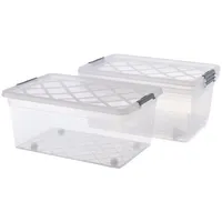 Blumtal Aufbewahrungsbox mit Deckel 40L aus Kunststoff - Aufbewahrungsboxen