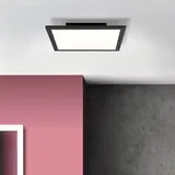 Brilliant Buffi LED Deckenaufbau-Paneel 30x30cm sand schwarz,