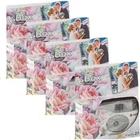 4 x Photo PORST Einwegkamera,Hochzeitskamera,Partykamera Edition Wedding - Weiß