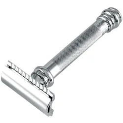 DOVO Solingen MERKUR Rasierhobel glanzverchromt mit langem Griff 38C Rasur   Herren 