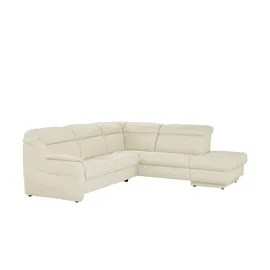 HIMOLLA Eckcouch Leder 2-Sitzer Creme
