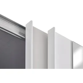 WIMEX Norderstedt 180 x 210 x 64 cm weiß/glas weiß/weiß