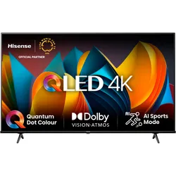 HISENSE QLED-Fernseher "75E77NQ", E (A-G), schwarz, 75, Fernseher, 4K UHD, QLED